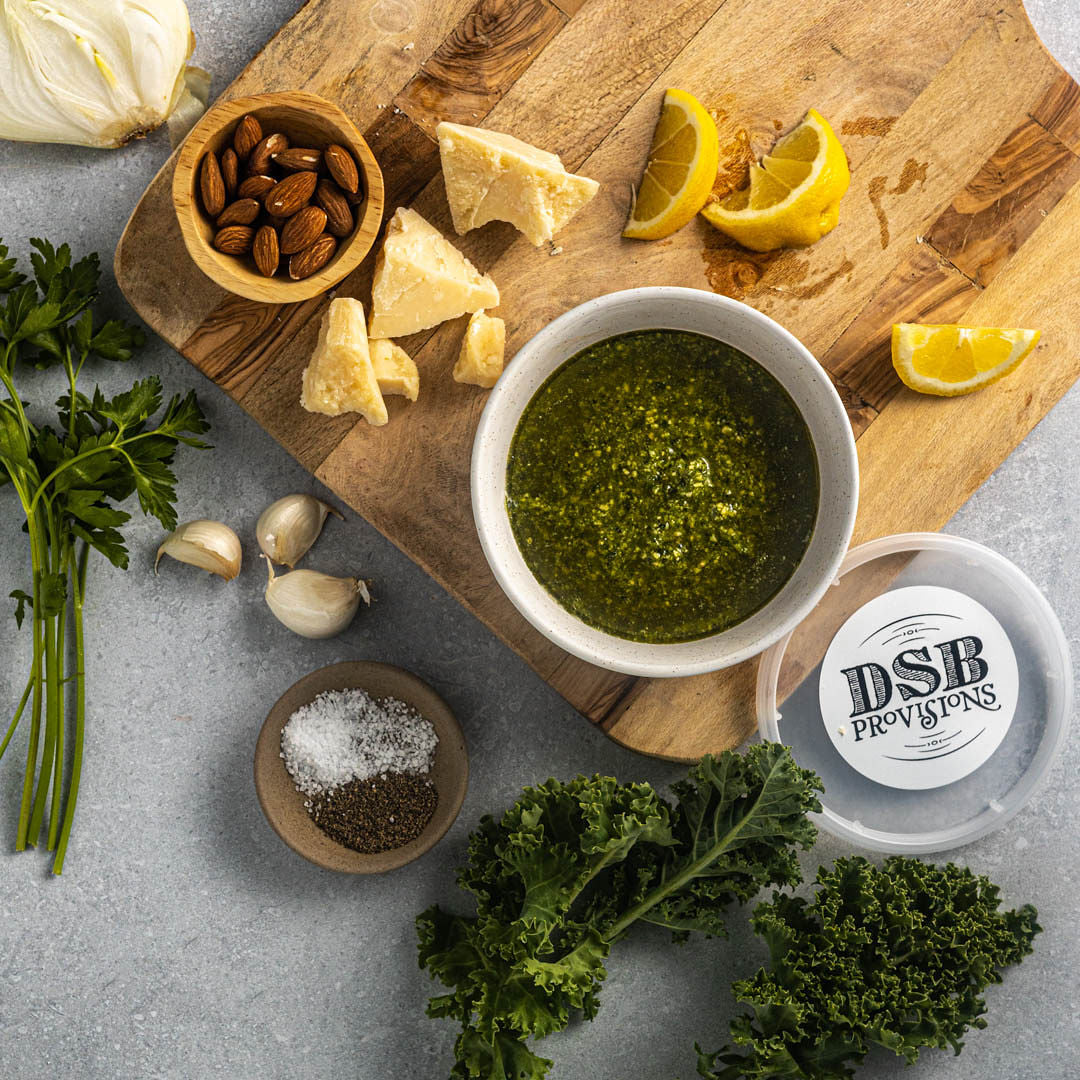 Pesto, Kale & Parsley